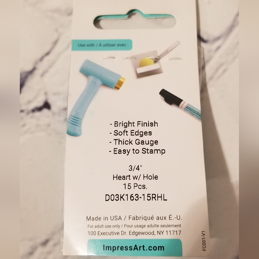 Hobby Lobby ImpressArt Celebration Font And Stamping Blank Set - Picture 7 of 9